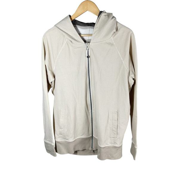 Lululemon Rollin with my Omies Hoodie Size 10 Mojave Tan Terry Back Vented - Picture 1 of 12